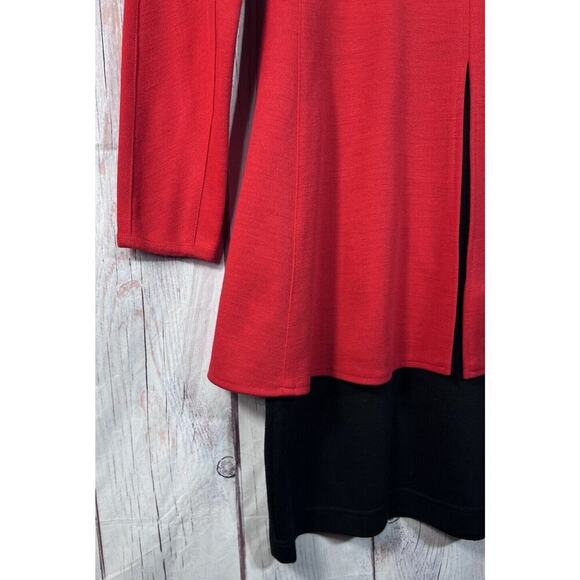 Collections Michelle Stuart Vintage Dress Pencil Skirt Red Black 80s Halloween M - Picture 4 of 11